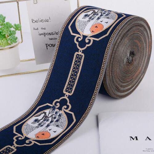 宽12cm窗帘花边辅料提花织带拼接辅料沙发靠垫抱枕床旗桌旗12R73