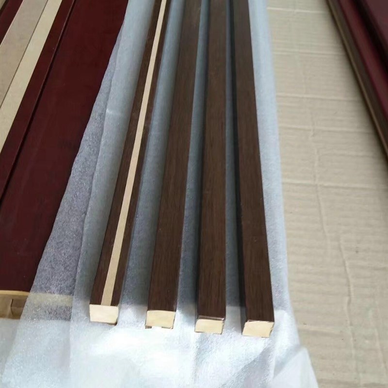 免漆板线条门档条踢脚线顶角线平T线封边条小方木