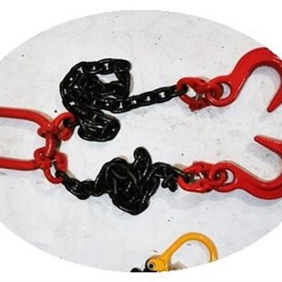 双腿双吊链钩大开口起重链条索具车吊行车成模具吊链双肢组合套具