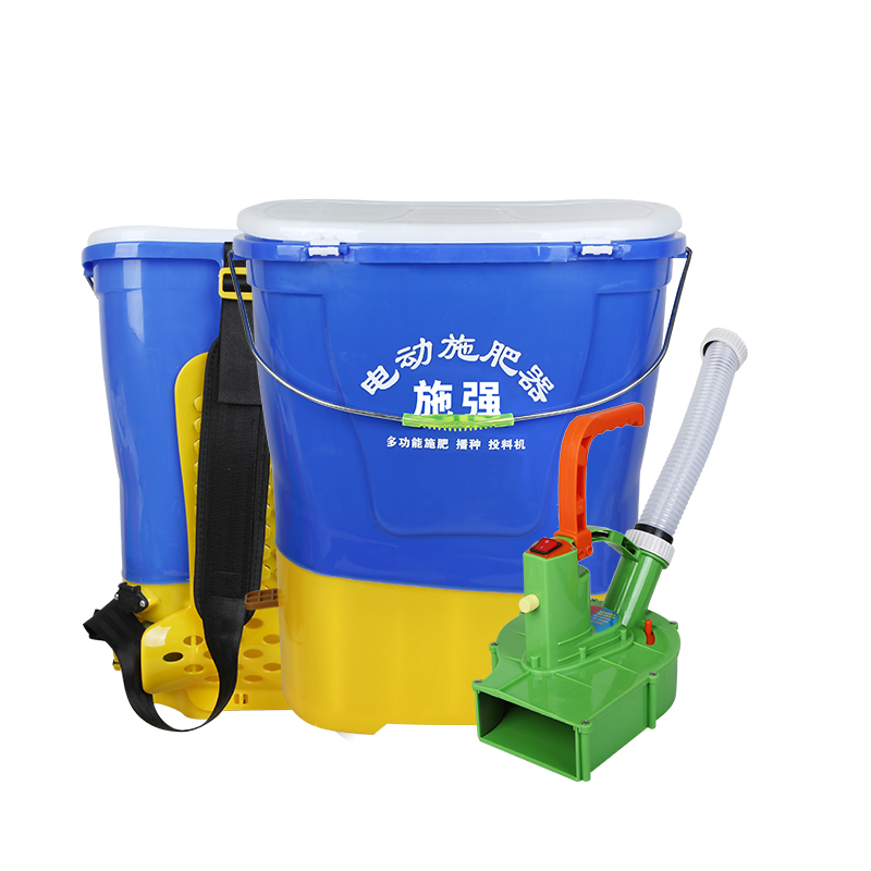 后背式电动施肥器多功能农用撒肥机播种撒龙虾饲料投饵机撒融雪剂