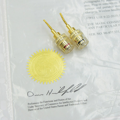 无失真音响插座音箱线插头转换头转接线器蝴蝶卡扣编织针转香蕉头