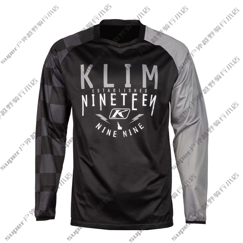 新款KLIM男女速降服越野摩托骑行服速干T恤山地自行车长袖夏宽松