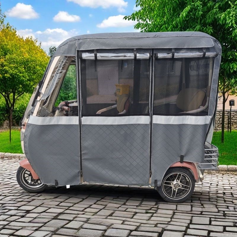 台铃x11大安星月1号电动三轮车雨帘棚玉骑铃凤凰凤佳雨车蓬