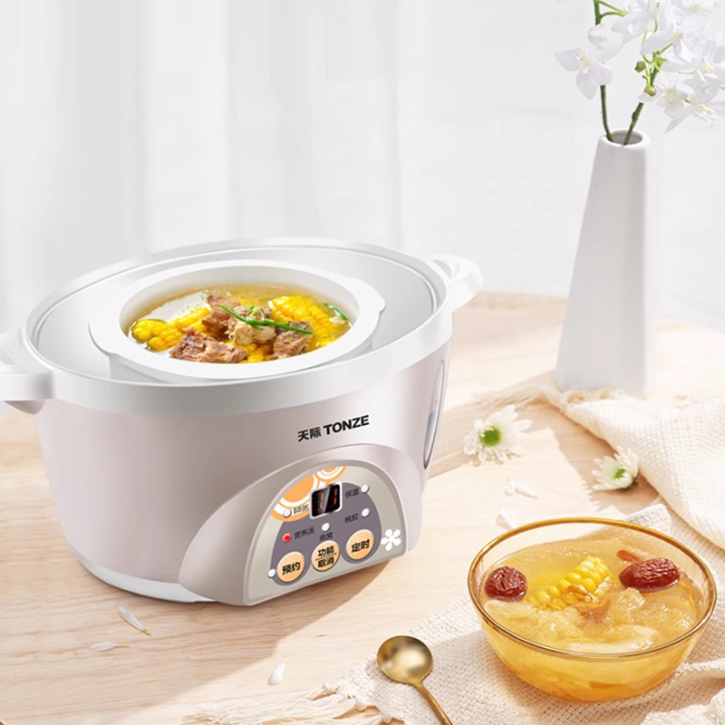 Tonze/天际 DmDZ-10KD隔水炖电炖锅燕窝炖盅白瓷bb煲小炖锅煲粥锅