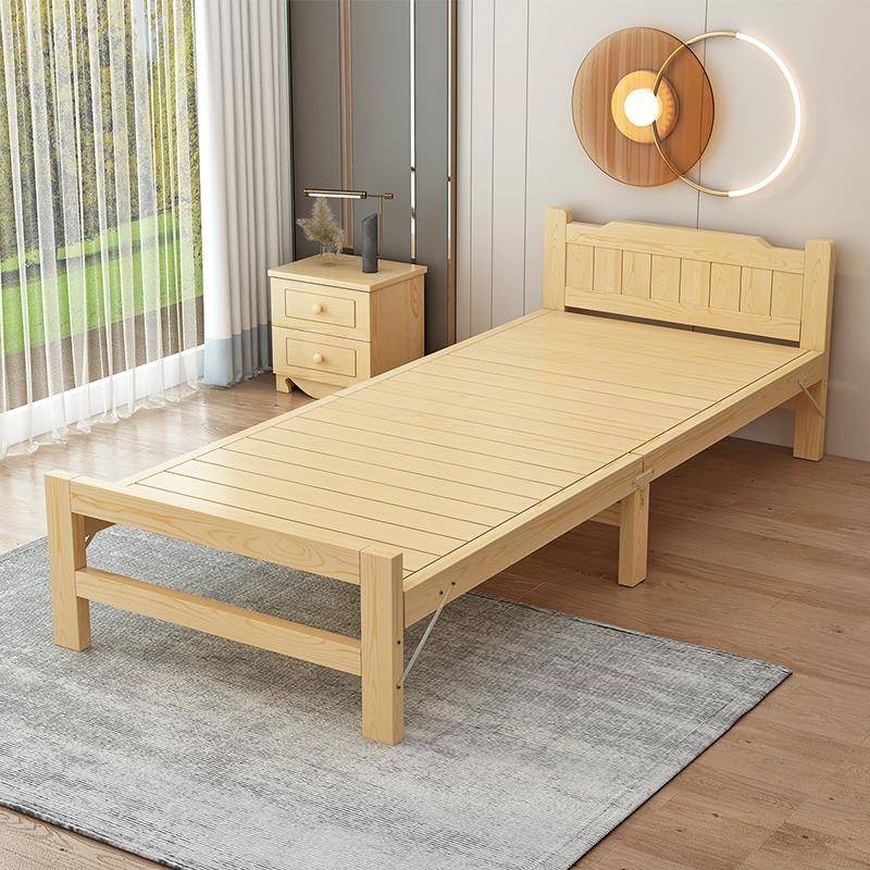 A12折叠床午休单人床家用v简易实木床1米5经济型双人床办公室1米2