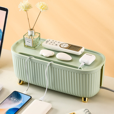 插线板收纳盒电线整理线盒插座插排电源理线接线集线神Z器遮挡装