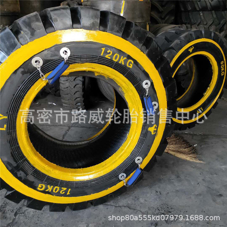 健身房举重轮胎带提手20-120kg