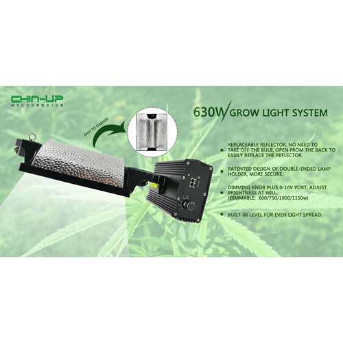 出口欧美水培补光温室植物生长照明灯具630W灯罩加镇流器一体灯