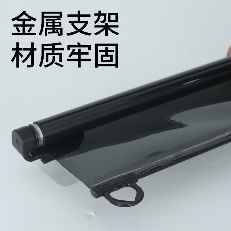 客车前档透明大太阳膜吸盘式高清货车玻璃隔热伸缩式遮阳帘遮阳膜