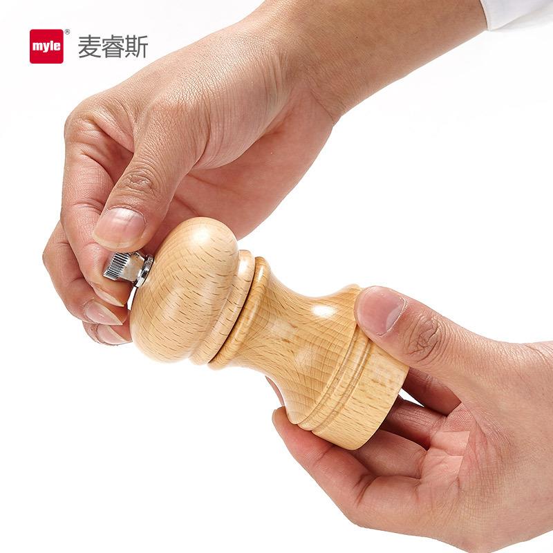 德国myle胡椒研磨器手动磨胡椒粉芝麻花椒现磨黑胡椒粒研磨器木