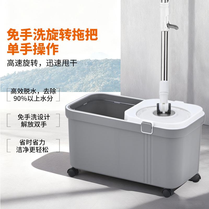 旋转拖把拖地神器双驱自动脱水拖布桶甩干2025新款一拖家用地拖净