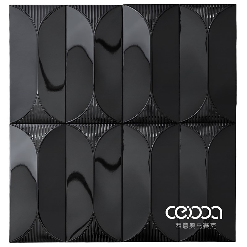 长条亮光a镜面3D立体金属马赛克瓷砖餐厅酒吧背景墙网红不锈钢墙