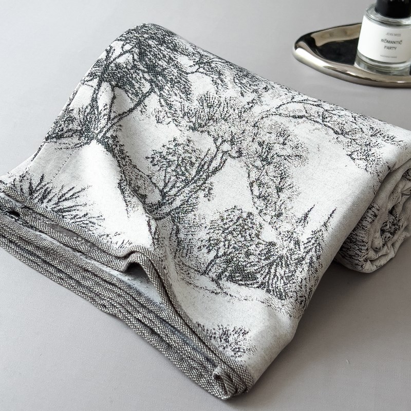 夏季竹纤维e毛巾被单人午睡空调毛毯床上用沙发盖毯夏季披肩薄毯