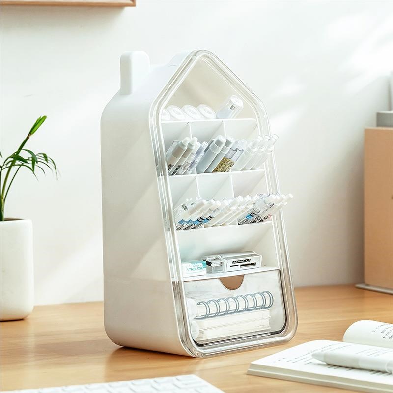 桌面收收纳盒塑料创意大浴容卫生HT-7168间室文U量具杂物置物架纳