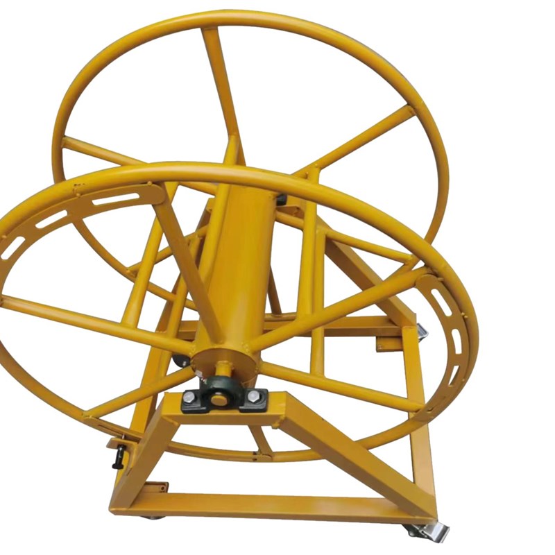 定制移动电缆车绕线车电缆盘空盘放线架线轱辘线Y滚子卷线盘
