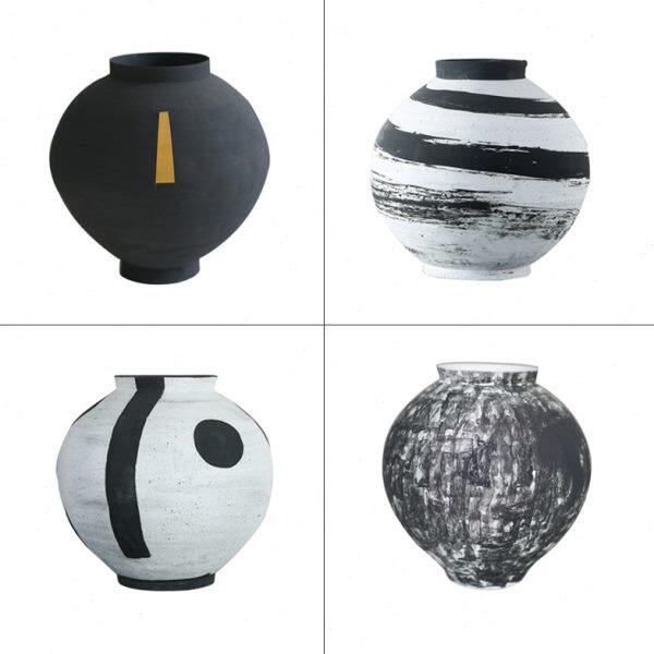 新中式手工陶瓷花瓶摆件客厅桌面插花装饰售楼部样板间软装摆场