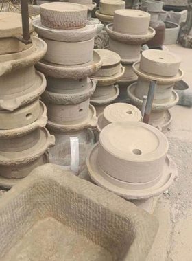 怀旧老物件小石磨推磨石户外摆件装饰道具