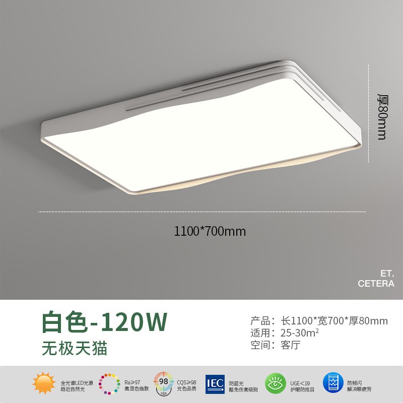 客厅吸顶灯简约现代大气全光谱创意2023新款中山T全屋套餐组合灯