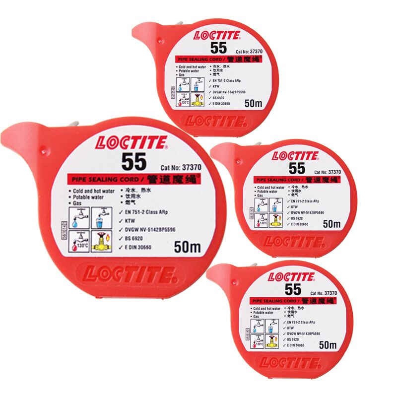 汉高乐泰55管道魔绳Loctite生料带高强度管道密封线耐热50m/160m