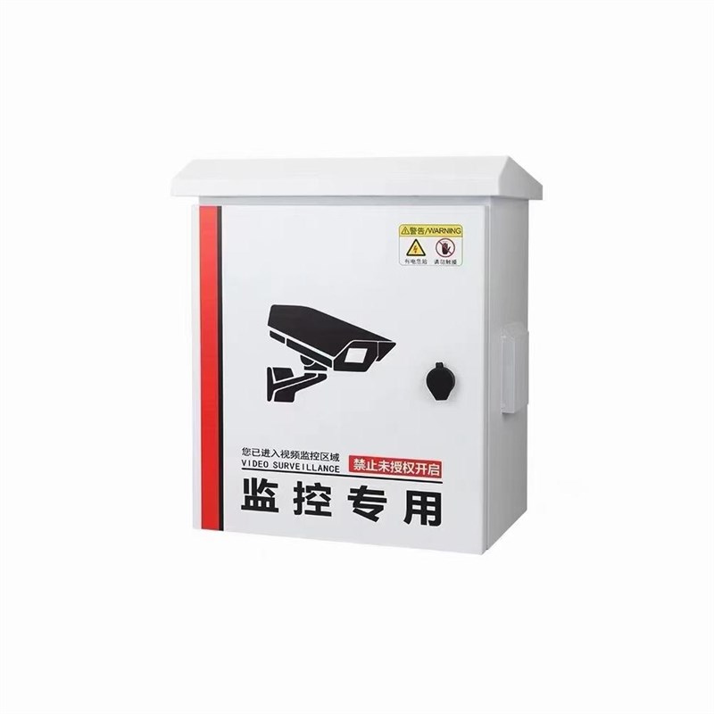 户外不锈钢监控防雨水弱电配电箱抱箍路灯电杆控制箱柜设备布线箱