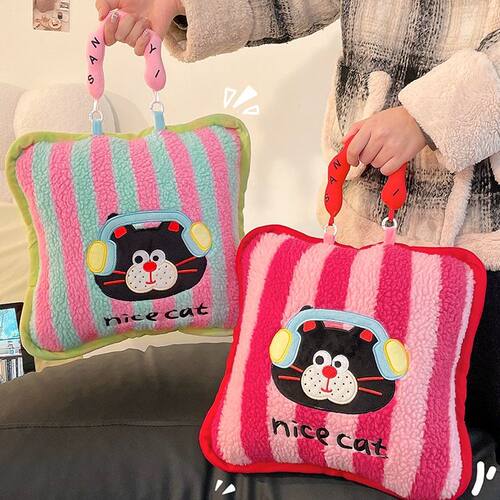 抱枕被二合一两用2025新款冬季加厚懒人靠枕毯子办公室午睡枕头