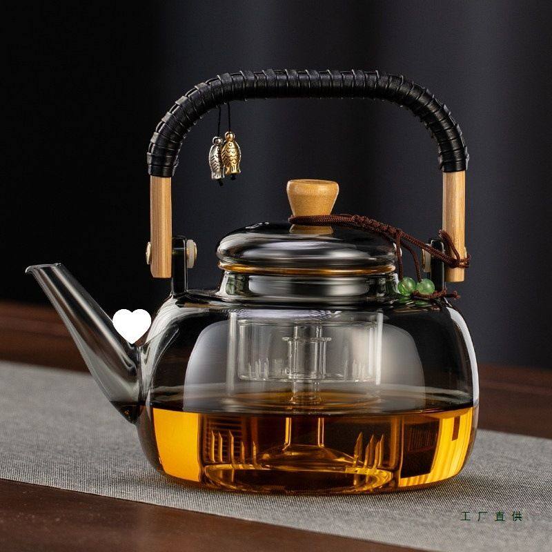 玻璃茶壶泡茶家用2026新款提梁煮茶器大容量电陶炉烧水壶茶具套装