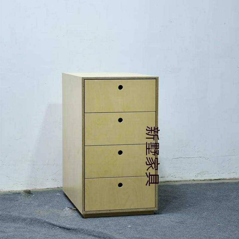 设计师卧室床头柜简约现代收纳柜桦木多层板带抽屉斗柜杂物餐边柜
