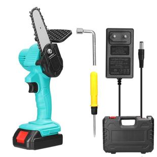 6寸21V电链锯木工护手安全单手电锯伐木工迷你电链锯手持