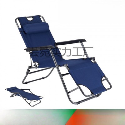 露营坐躺两用躺椅午休折叠床折叠椅子便携休闲沙滩椅i就家用便捷