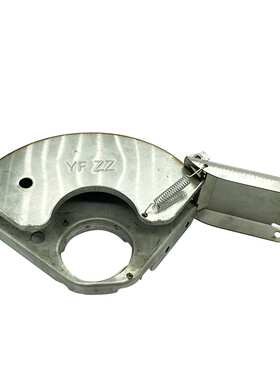 【货号02198】2021款开槽机加水砂轮罩190-48孔防水保护罩配件