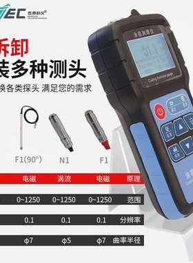 吉泰  JITAI665涂层测厚仪 配铁铝双探头（塑料壳0-1250um）