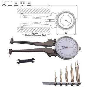 HUOTO带表内卡规量具高精度可换测头内卡钳内沟槽卡尺内径测量