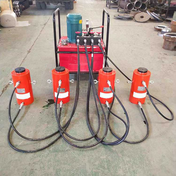 程煤电动板换夹紧器一拖四 板式换热器清理工具 液压加紧器
