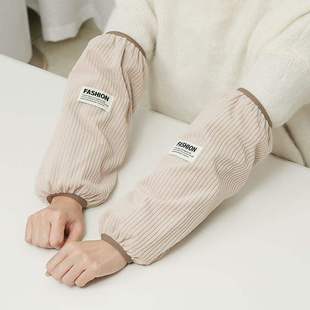 加厚秋冬成人宽大羽绒服超长办公室上班工作防脏套袖护袖套女耐脏