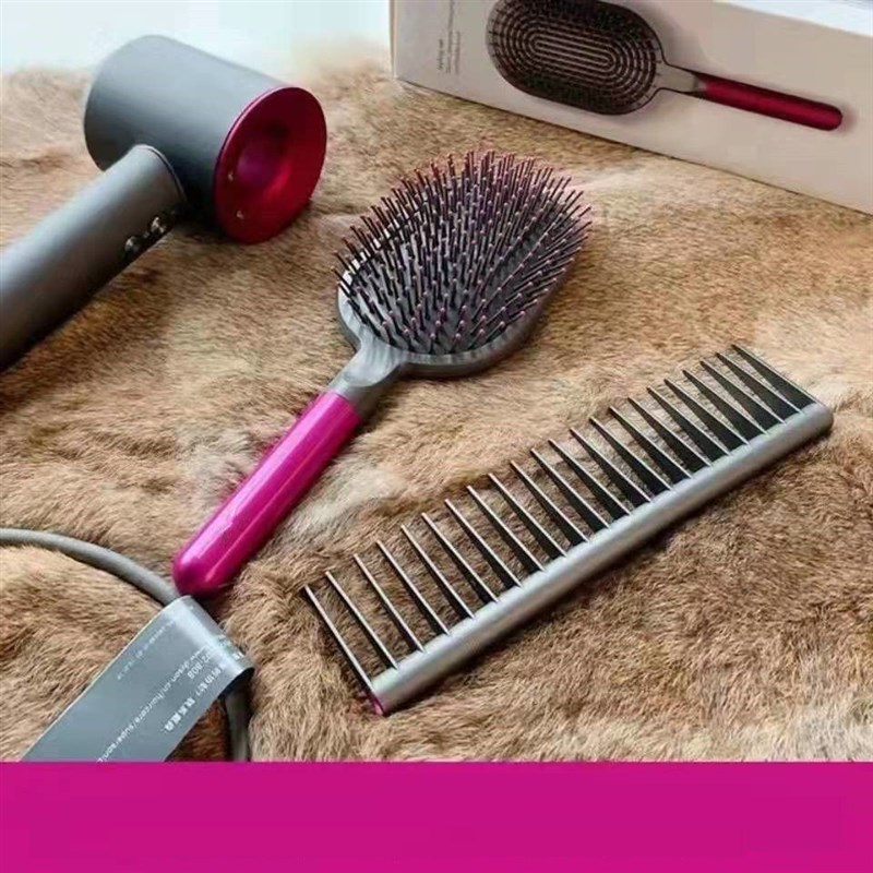 适配戴森气囊梳子按摩头皮气垫梳防静电长发宽齿梳造型两件套装