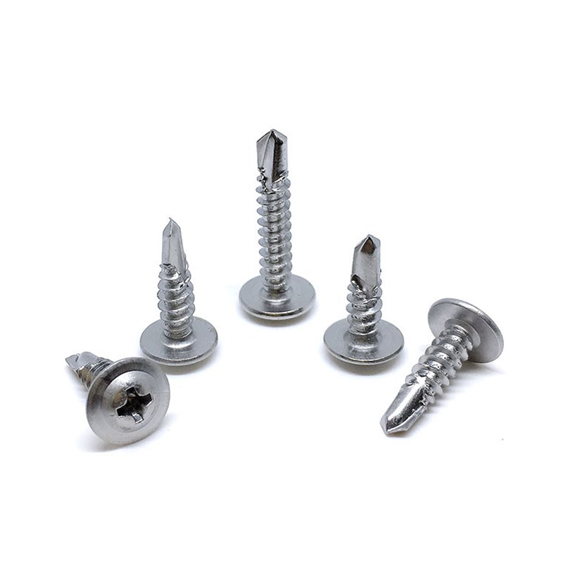 M4.2 304 410不锈钢大扁头华威圆头钻尾螺钉\自攻自钻螺丝\燕尾钉