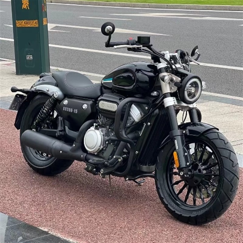 金吉拉300c复古巡航太子摩托车水冷灰石250V缸哈雷重机车过户上牌