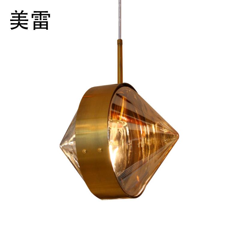北欧简约现代玻璃球吊灯餐厅吧台店铺装饰圆形球轻奢金色极简吊灯
