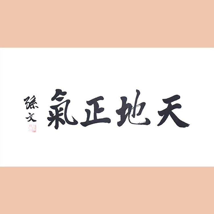 琢璞堂字画孙中山书法手绘临摹天地正气名人字画客厅装饰画