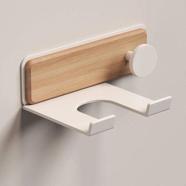 实木卫生间挂吹风机置物架免打孔家用架子风筒架电吹风挂架支架,家庭/个人清洁工具,吹风机置物架,淘宝优惠券,粉丝福利购,淘宝优惠卷