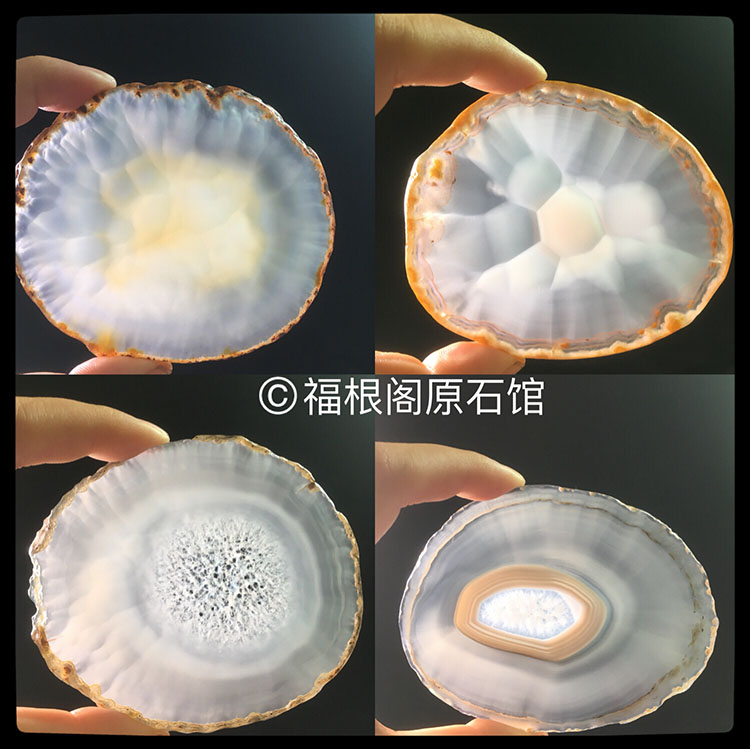 【10-b20】精选 防滑杯垫灰色玛瑙片烤漆隔热垫 原石标本一物一图