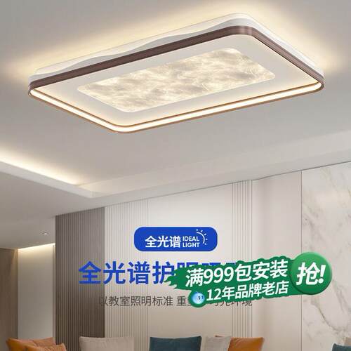 客厅吸顶灯中古风现代简约轻奢创意2025新款云雾高级感大厅主灯