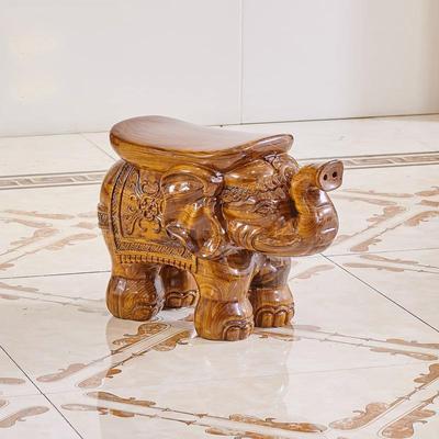 乌金木大乌金木招财大象凳子全实木吉象雕花别墅客厅宝宝凳