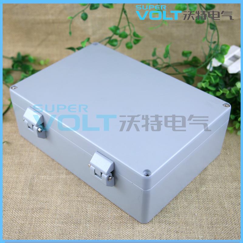 沃特340*235*120翻盖铸铝盒 户外 防水防尘盒 电源分线盒
