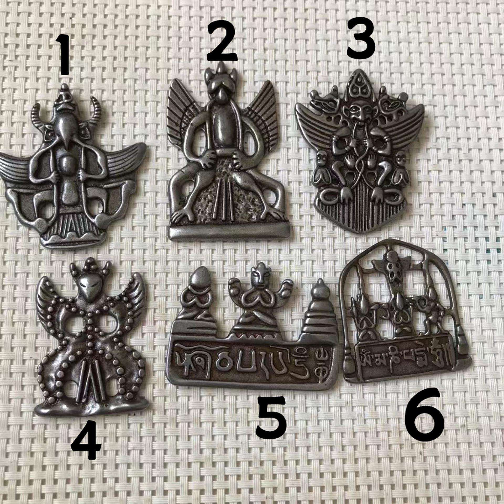 复古正宗天铁大鹏鸟雷震子挂饰摆件 金属工艺品 文创市集仿老物件图片