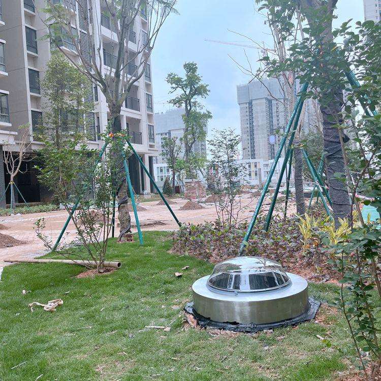 光导照明导光管导光筒应用到地下车库管道式日光照明系统