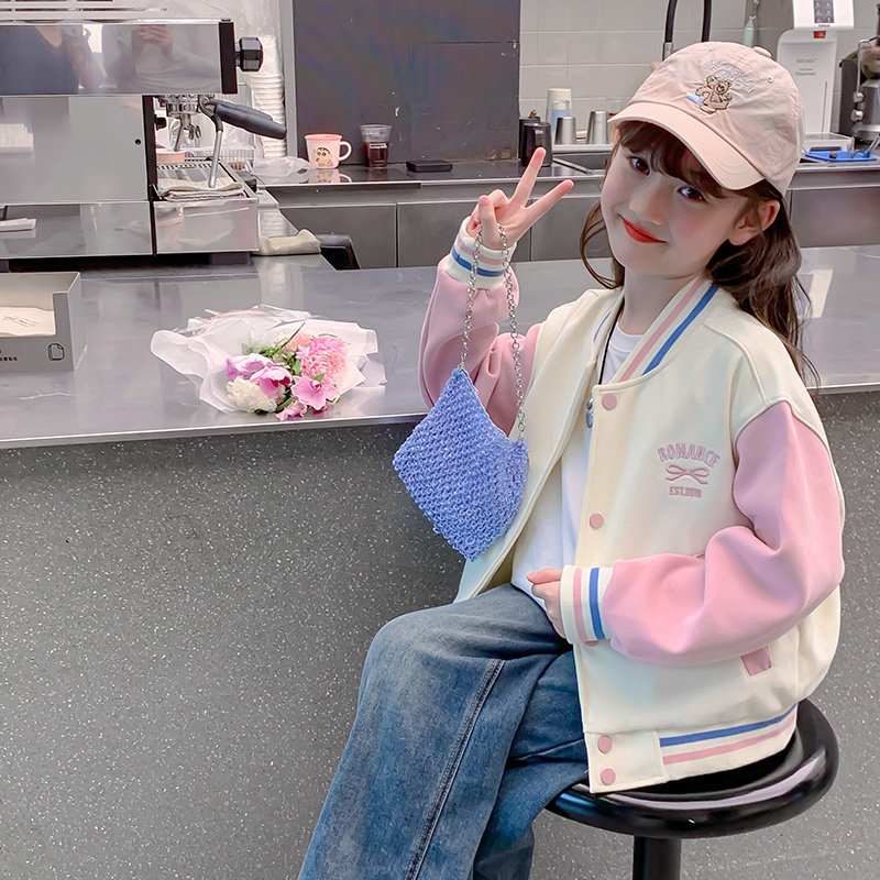 女童外套秋装2024新款洋气儿童棒球服春秋款小女孩运动秋季上衣潮,童装/婴儿装/亲子装,普通外套,淘宝优惠券,粉丝福利购,淘宝优惠卷