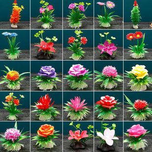 酒店摆盘装饰花菜品冷菜盘式花草点缀盘饰全套围边厨师小摆件盘花