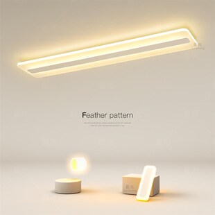 长条过道吸顶灯led阳台灯现代简约走廊灯2025新款玄关灯超薄灯具