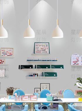 超亮美甲吊灯餐饮服装吧台美发咖啡奶茶店灯具简约店铺商用轨道灯